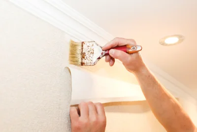 Pose de papier peint à Chéreng — revêtements muraux et toiles de verre